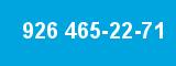 926 465-22-71